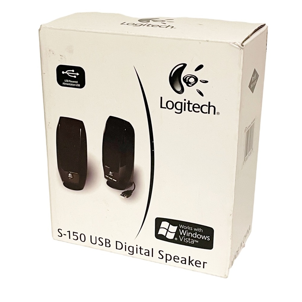 Logitech S150 Digital Computer Phone USB‎ Speaker System Black For Mac & PC NEW